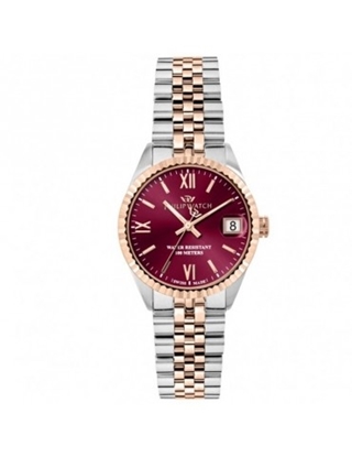 Immagine di CARIBE 31MM 3H CHERRY RED DIALS SS+RG BR