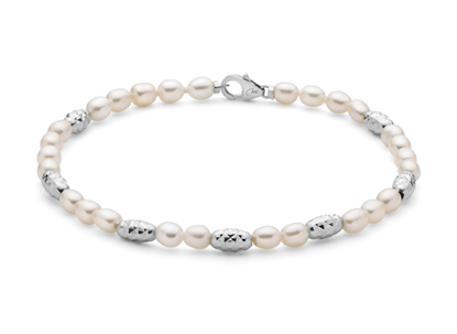 Immagine di BRACCIALE AG+PC L 18CM + CHIUSURA