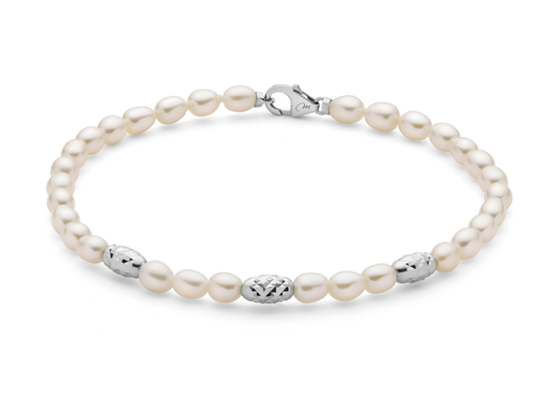 Immagine di BRACCIALE AG+PC L 18CM + CHIUSURA